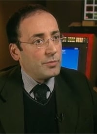 Mouafac Harb, Alhurra's first news director. Harb helped set up Radio Sawa before coming to Alhurra. He was largely responsible for hiring the network staff and getting it on air within four months. But he has been criticized in government reports for signing lucrative deals with friends in his native Lebanon. (Photo courtesy of 60 Minutes)