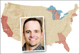 Craig Smart had been disciplined in five other states before California acted in 2008. Click to see interactive graphic