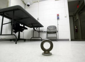 Interrogation room in Camp Delta at Gitmo (Credit: Joe Raedle/Getty Images)