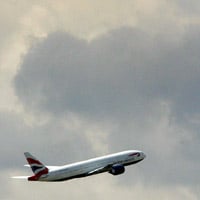 A British Airways aircraft takes off from Heathrow Airport. (Getty Images)