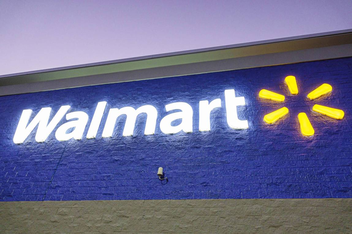 Exterior of Walmart.