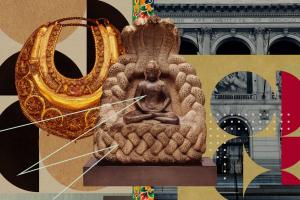 A photo illustration showing